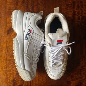 Fila Women’s Size 8 White Disruptor 2 Sneakers